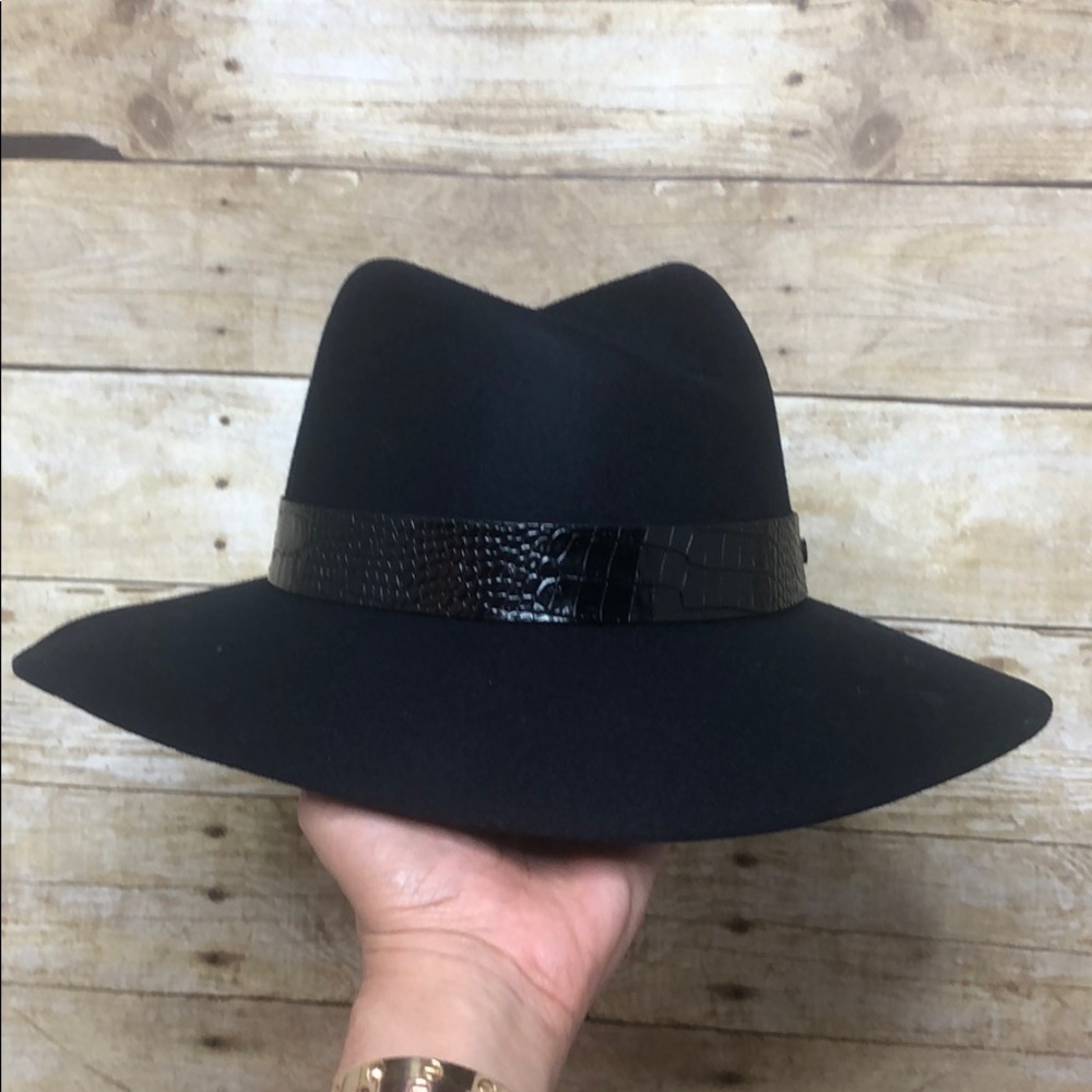Rag & Bone Velvet-trim fedora hat - Picture 7 of 8
